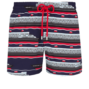 Vilebrequin Moorise Swim Short Moorise Stretch VBQ Cruise Lines Midnight Blue