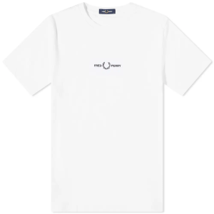 Fred Perry Embroidered Logo T-Shirt White