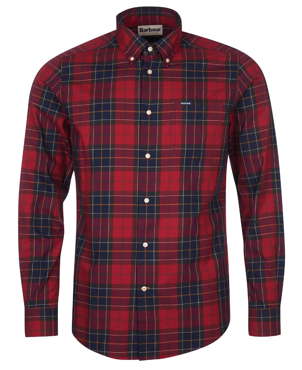 Barbour Wetheram Tailored Shirt Red