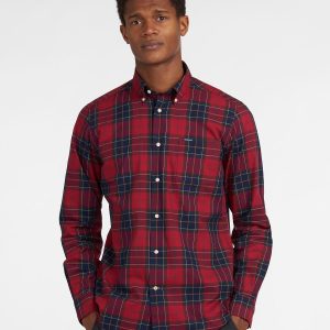 Barbour Wetheram Tailored Shirt Red - Imagen 2