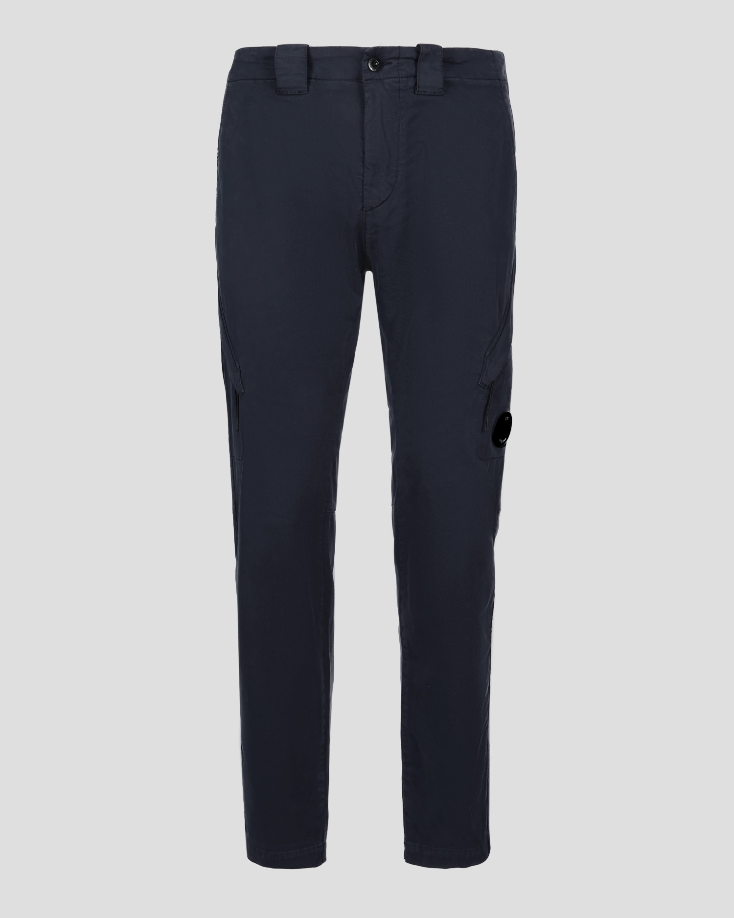 C.P. Company Stretch Sateen Cargo Pants Ergonomic 138A Fit Total Eclipse Blue