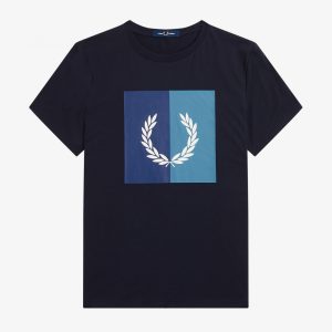 Fred Perry Laurel Wreath Graphic T-Shirt Navy