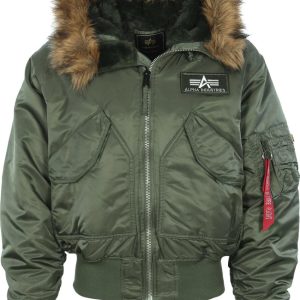 Alpha Industries 45P Hooded Sage Green