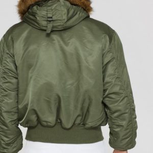 Alpha Industries 45P Hooded Sage Green - Imagen 2