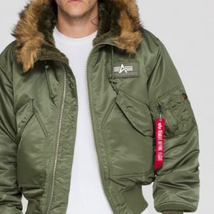 Alpha Industries 45P Hooded Sage Green - Imagen 3