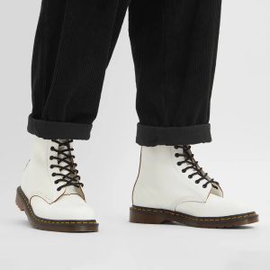 Dr. Martens 1460 Vintage Made in England White Quilon - Imagen 2