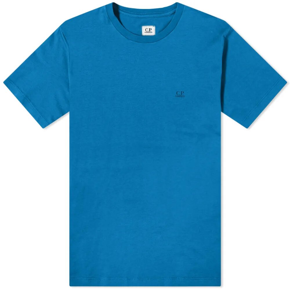 C.P. Company 30/1 Jersey Small Logo T-Shirt Lyons Blue