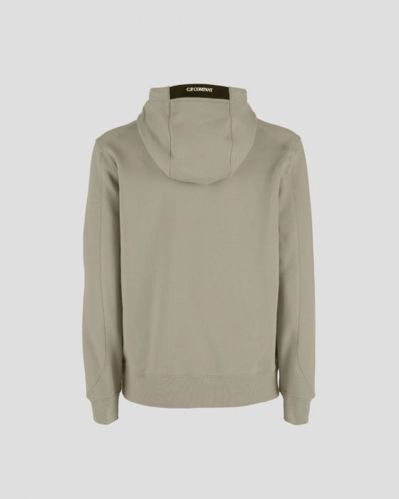 C.P. Company Diagonal Raised Fleece Pullover Hoodie Sene Rock Beige - Imagen 2