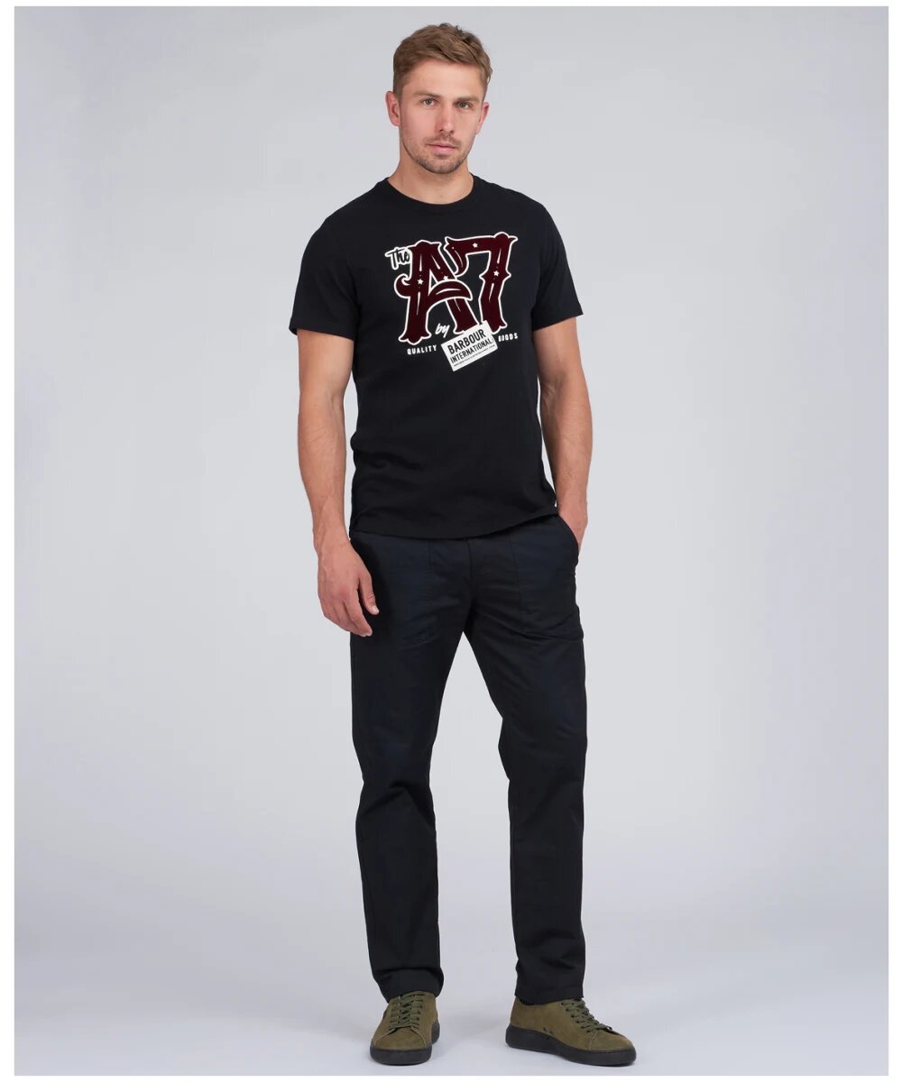 Barbour International Legacy A7 T-Shirt Black - Imagen 2