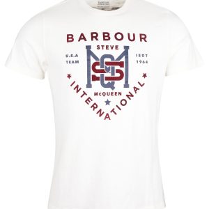 Barbour International SMQ Jet T-Shirt Whisper White