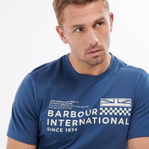 Barbour International Level T-Shirt Insignia Blue - Imagen 2
