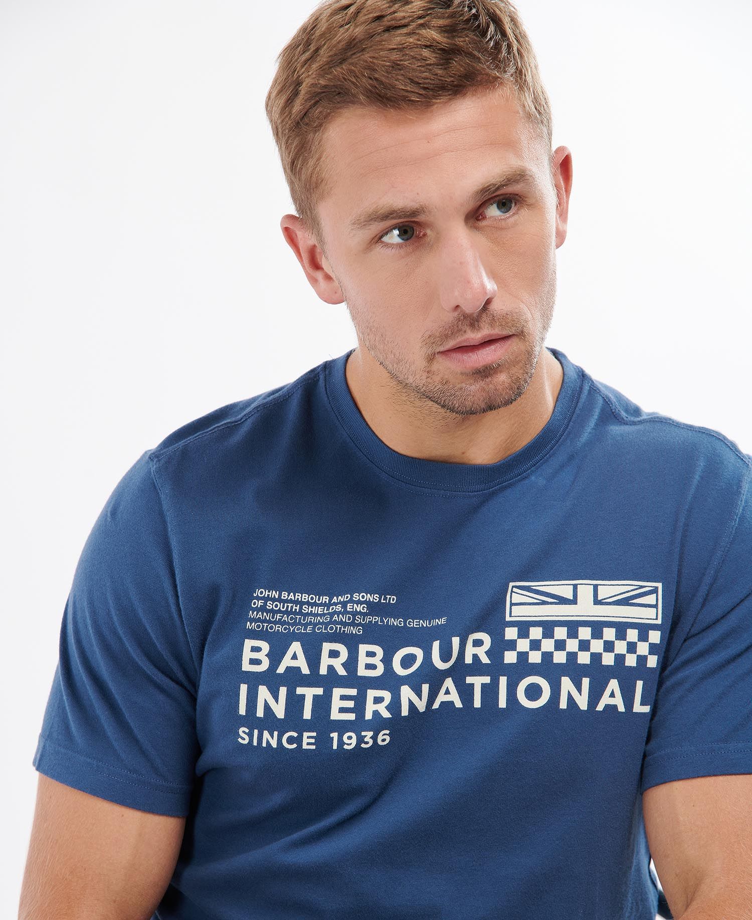 Barbour International Level T-Shirt Insignia Blue - Imagen 2