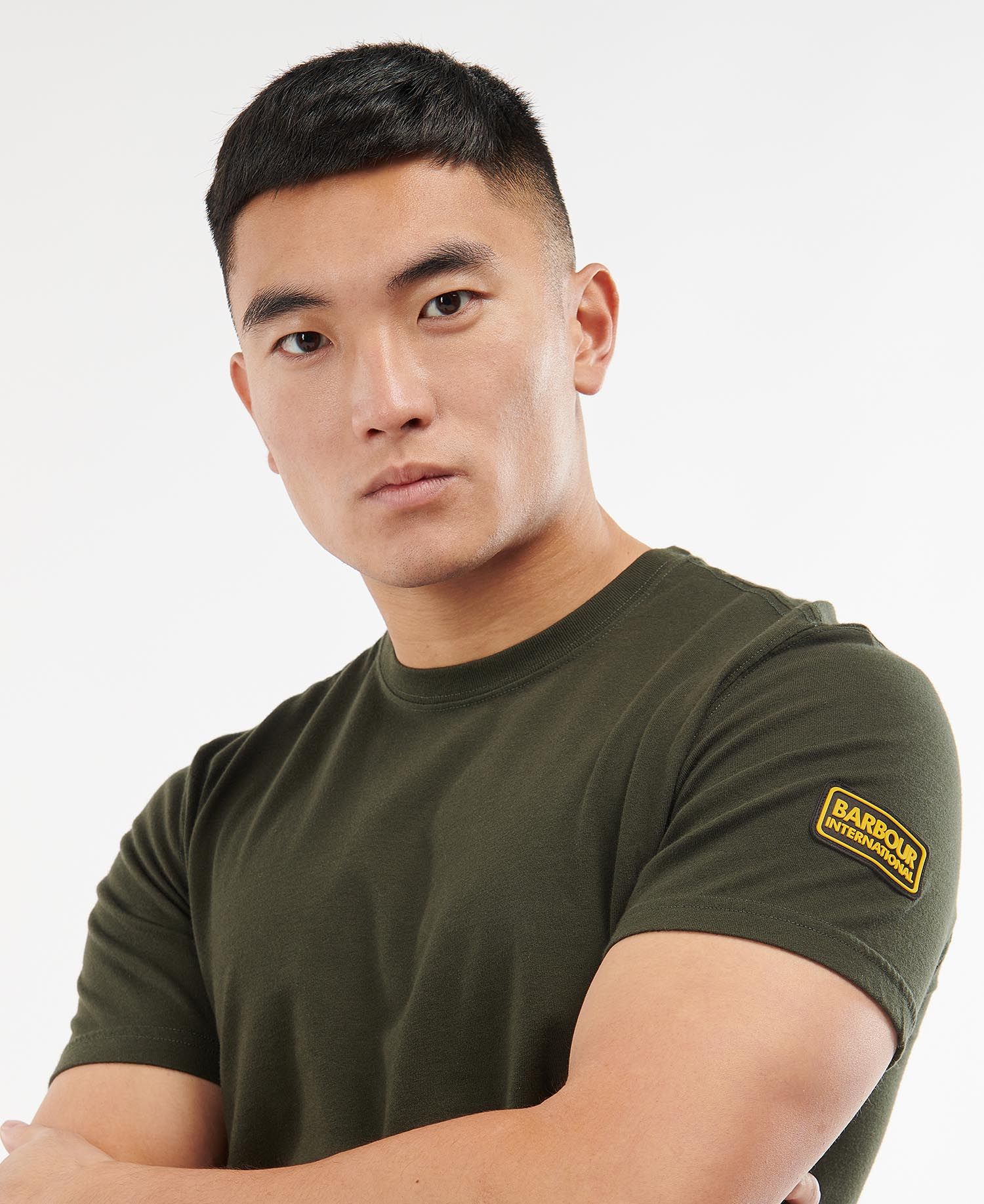Barbour International Devise T-Shirt Forest Green - Imagen 3