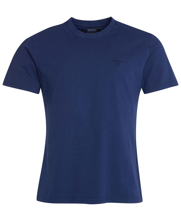 Barbour Garment Dyed T-Shirt Navy