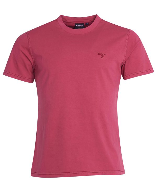 Barbour Garment Dyed T-Shirt Fuscia