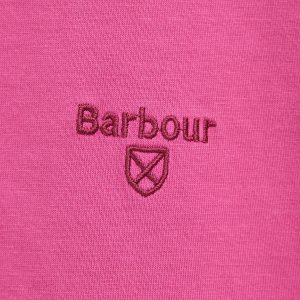 Barbour Garment Dyed T-Shirt Fuscia - Imagen 2