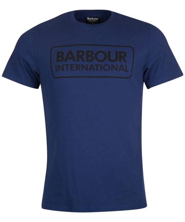Barbour International Essential Large Logo T-Shirt Regal Blue