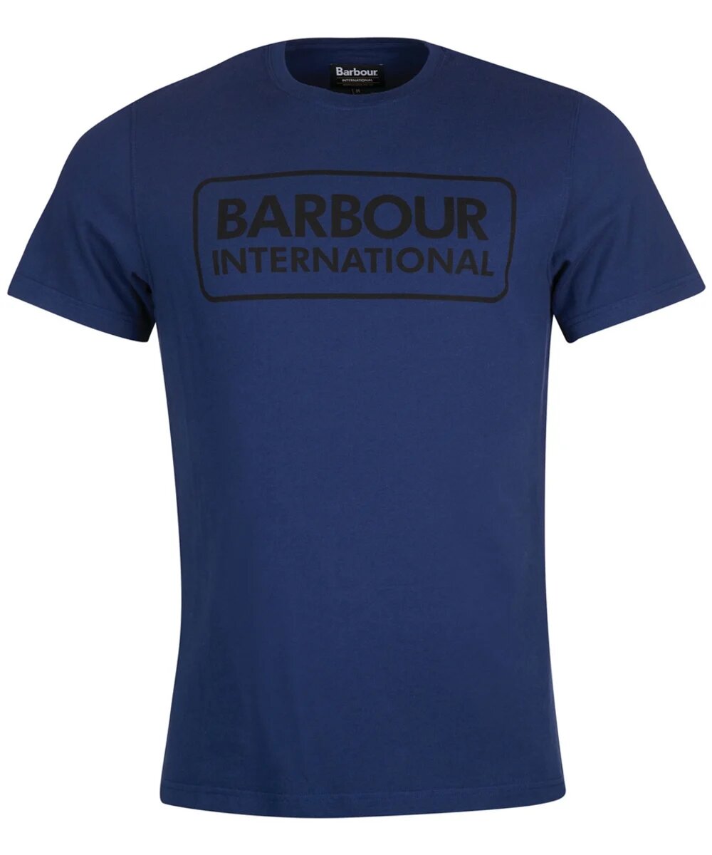 Barbour International Essential Large Logo T-Shirt Regal Blue