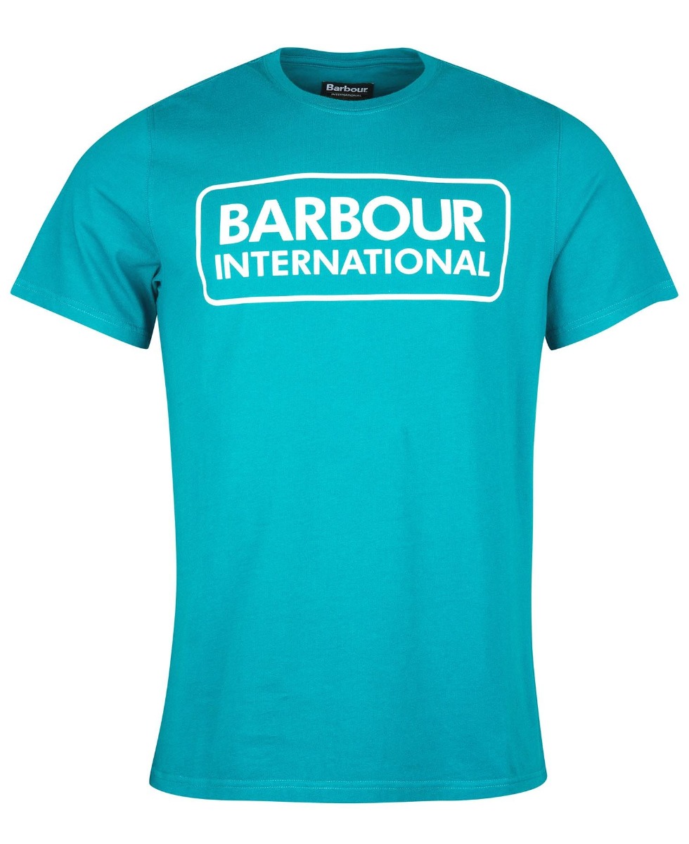 Barbour International Essential Large Logo T-Shirt Shaded Spruce