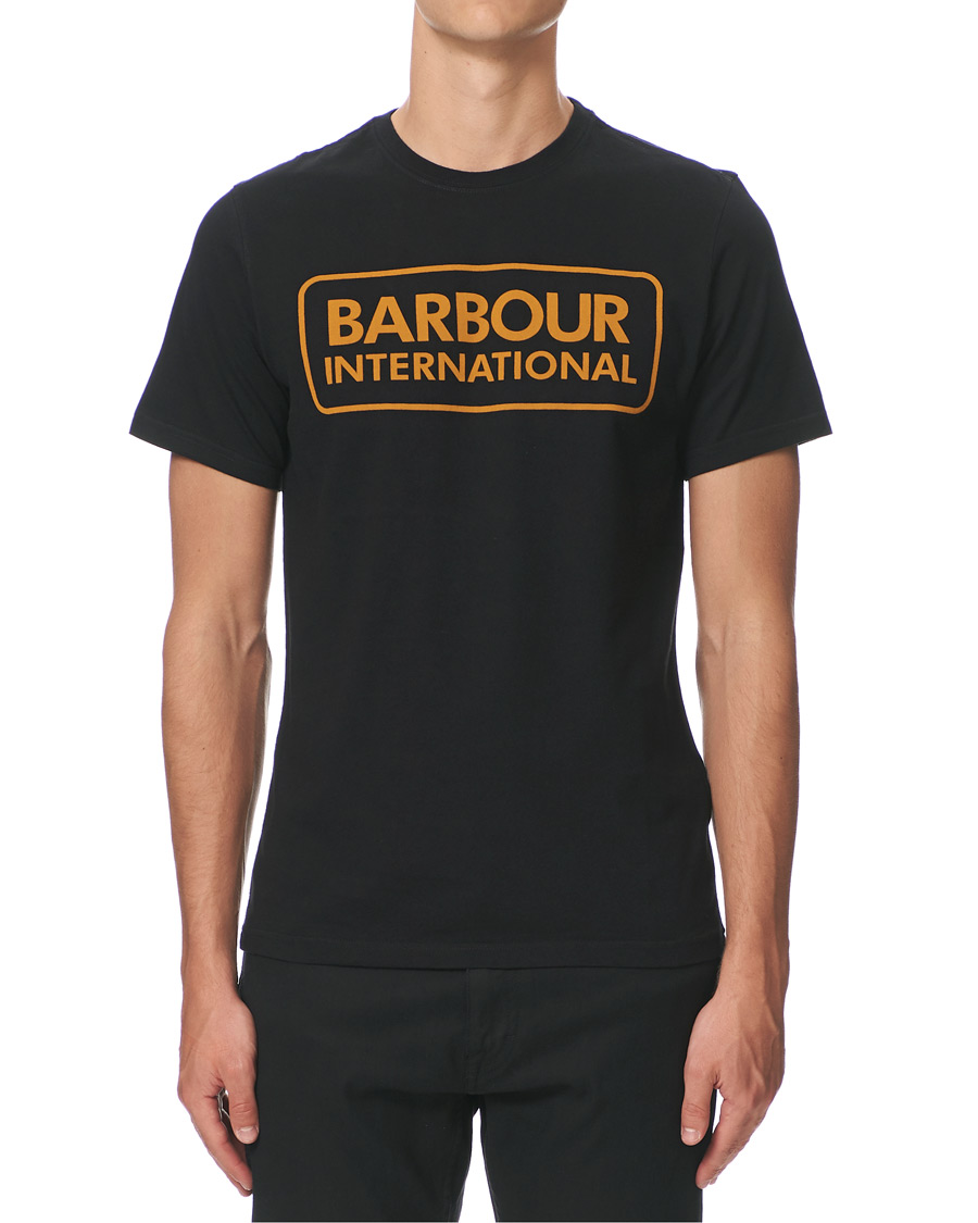 Barbour International Essential Large Logo T-Shirt Black - Imagen 2
