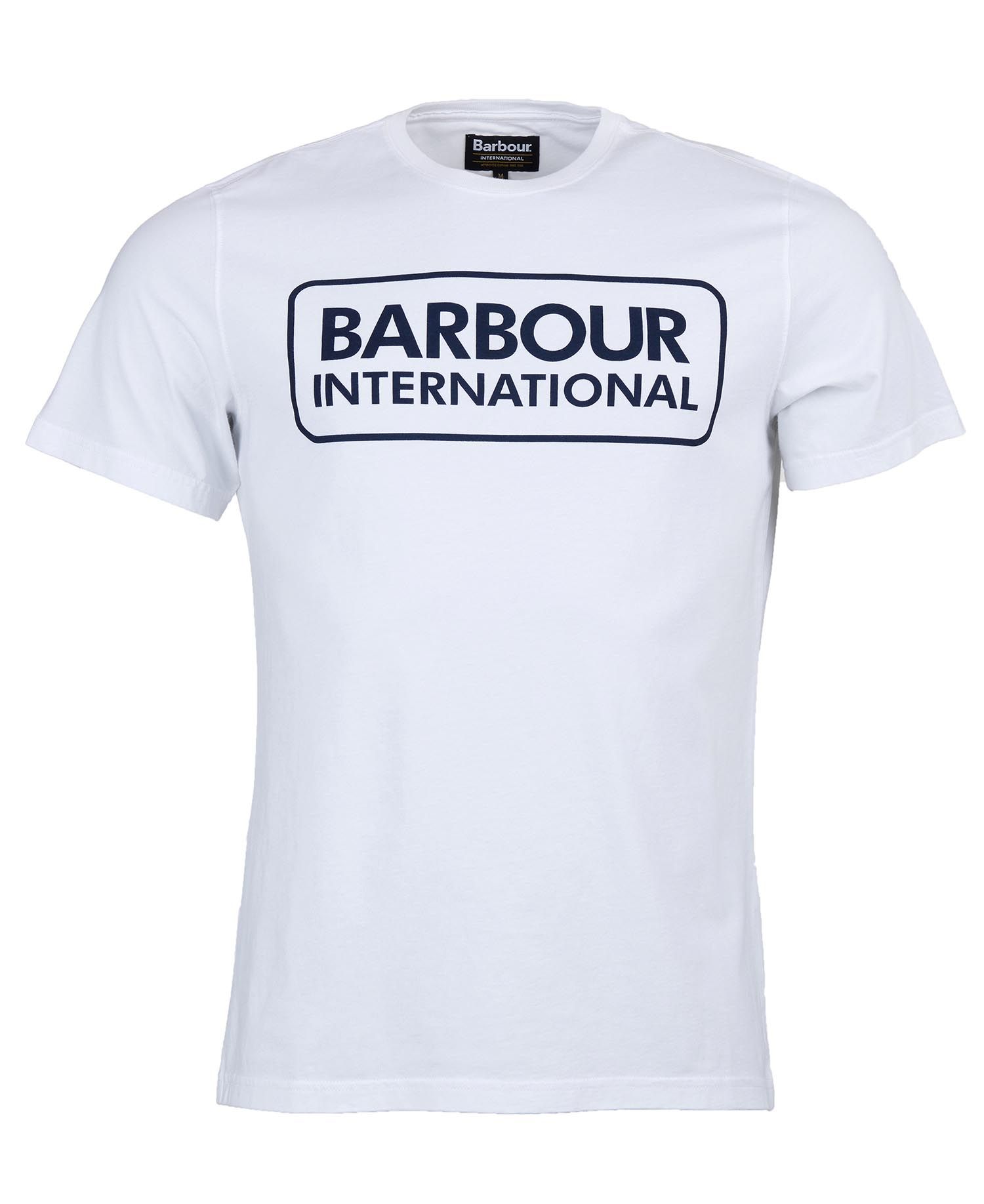Barbour International Essential Large Logo T-Shirt White