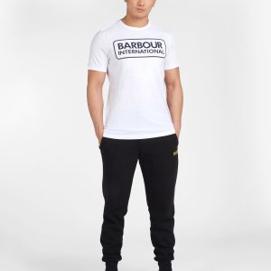 Barbour International Essential Large Logo T-Shirt White - Imagen 2