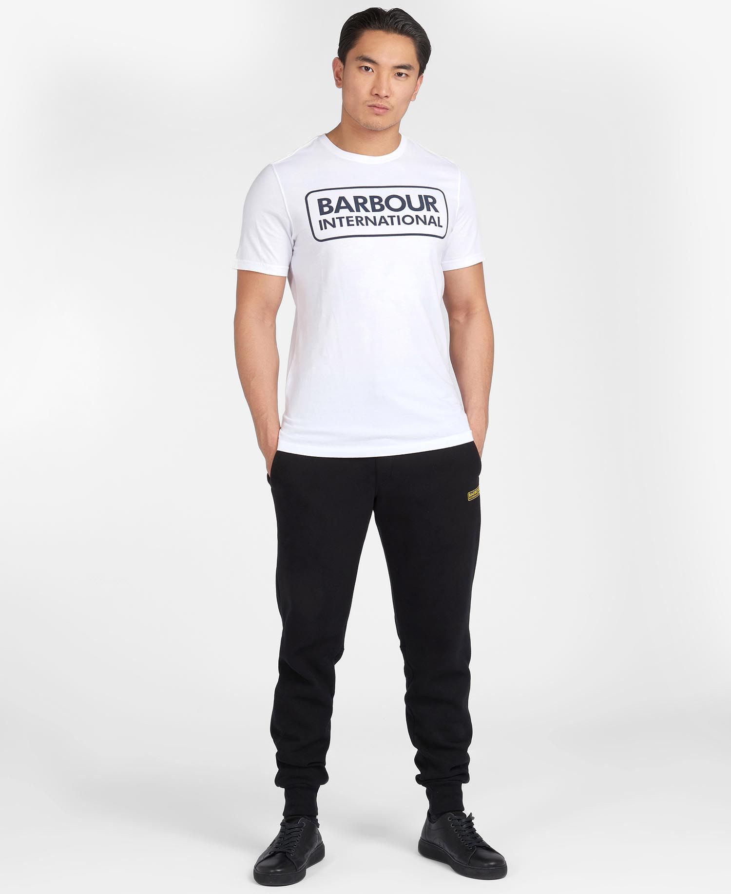 Barbour International Essential Large Logo T-Shirt White - Imagen 2