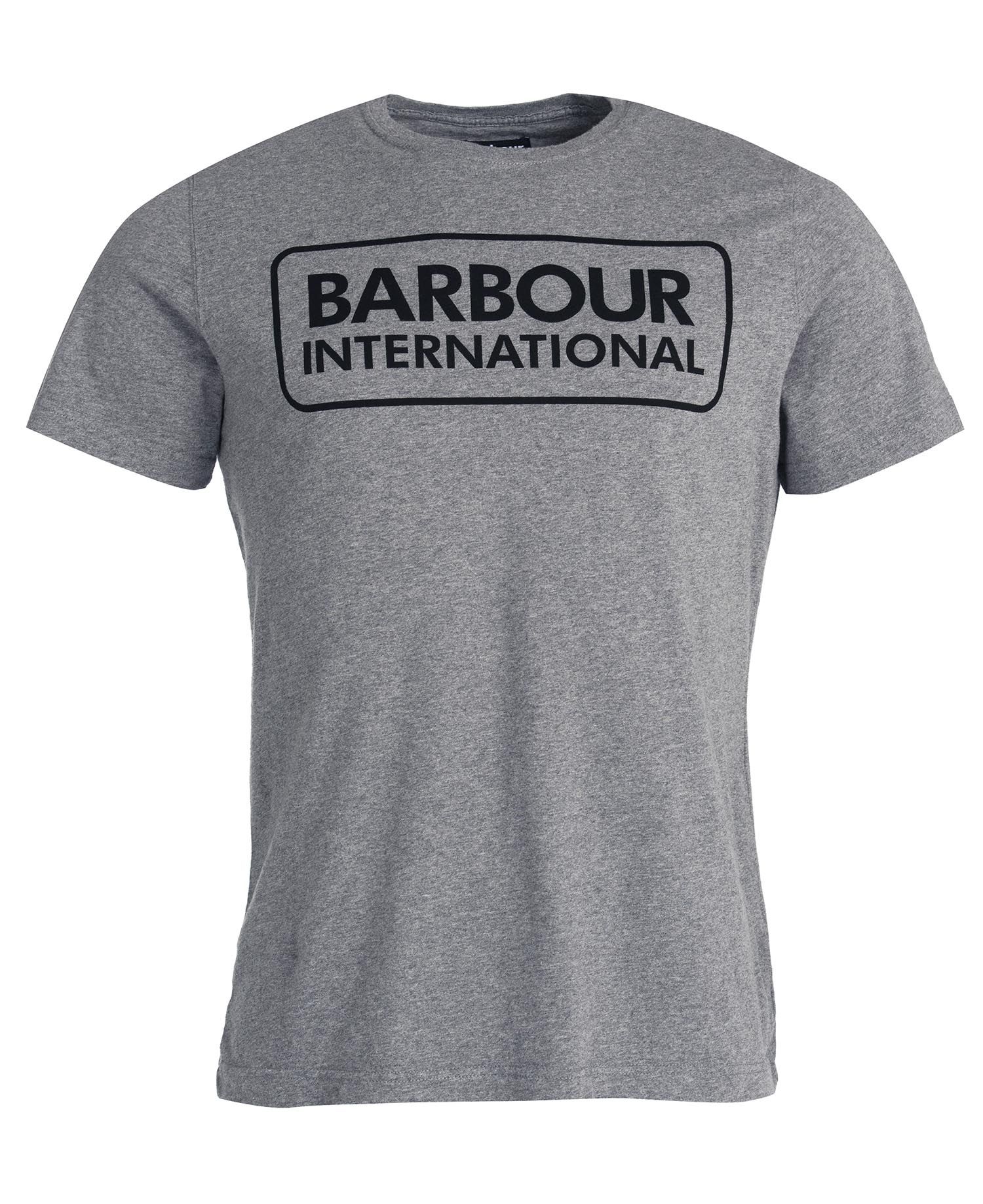 Barbour International Essential Large Logo T-Shirt Anthracite