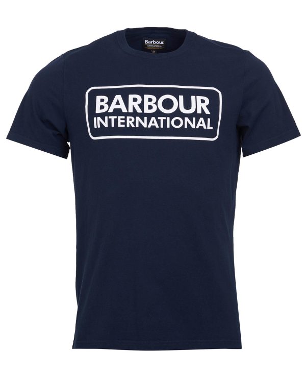 Barbour International Essential Large Logo T-Shirt Navy