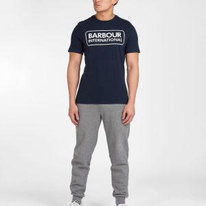 Barbour International Essential Large Logo T-Shirt Navy - Imagen 2