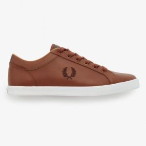 Fred Perry Baseline Leather B1228 Tan
