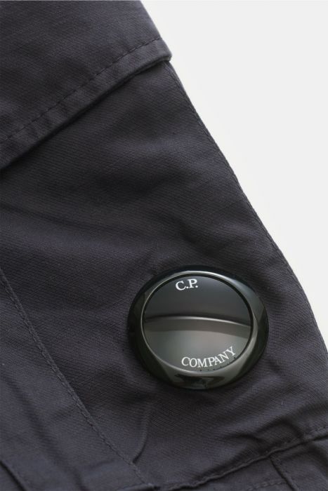 C.P. Company Cotton Linen Cargo Short Navy - Imagen 3