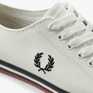 Fred Perry Kingston Leather B7163 172 Porcelain - Imagen 2