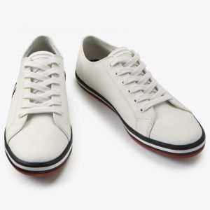 Fred Perry Kingston Leather B7163 172 Porcelain - Imagen 4