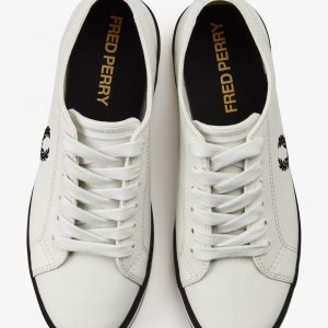 Fred Perry Kingston Leather B7163 172 Porcelain - Imagen 6