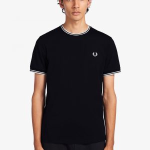 Fred Perry Twin Tipped T-Shirt Black - Imagen 3
