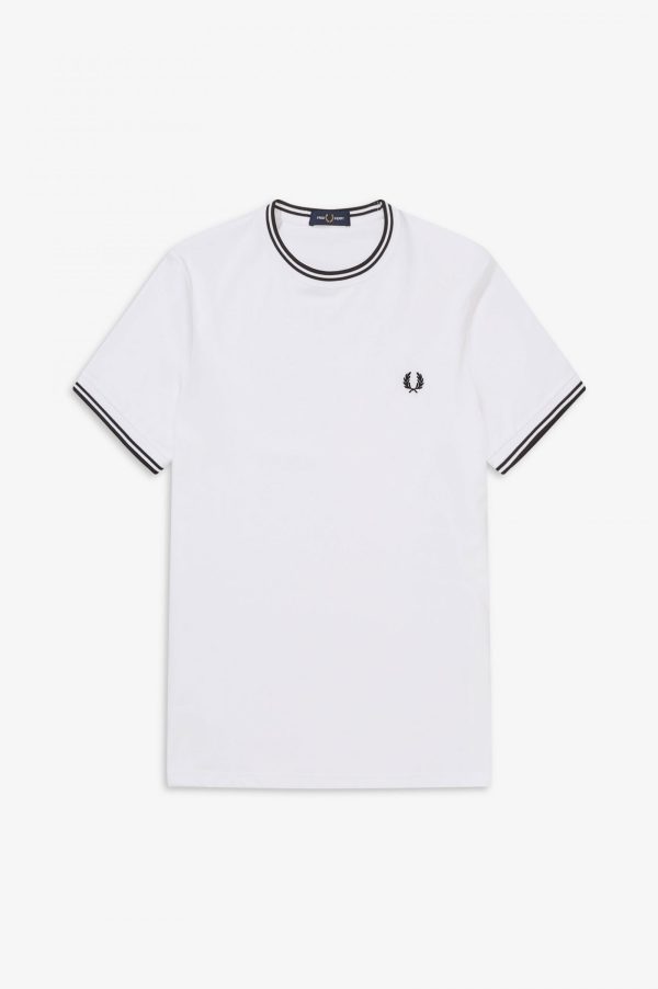 Fred Perry Twin Tipped T-Shirt White