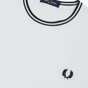 Fred Perry Twin Tipped T-Shirt White - Imagen 3