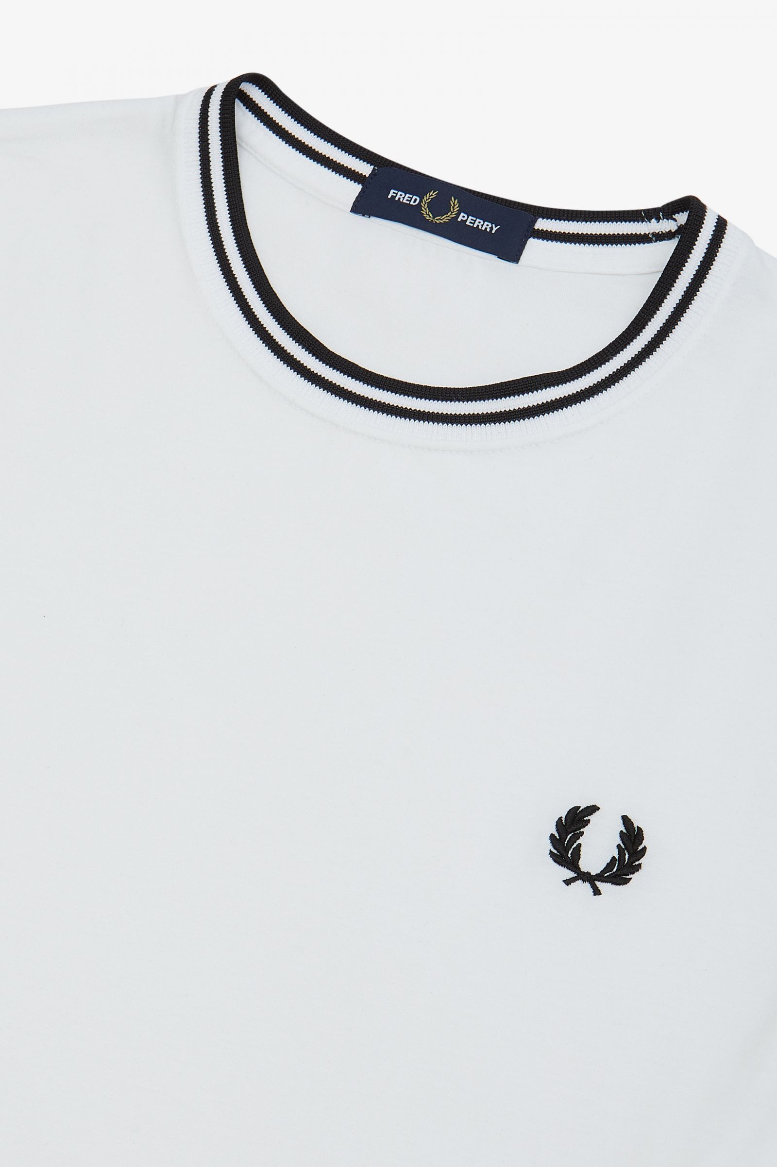 Fred Perry Twin Tipped T-Shirt White - Imagen 3