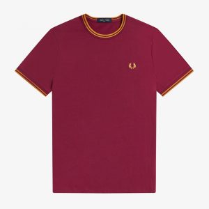 Fred Perry Twin Tipped T-Shirt Tawny Port