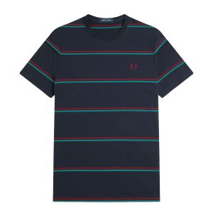Fred Perry Fine Stripe T-Shirt Navy