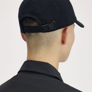 Fred Perry Classic Piqué Cap Black - Imagen 4