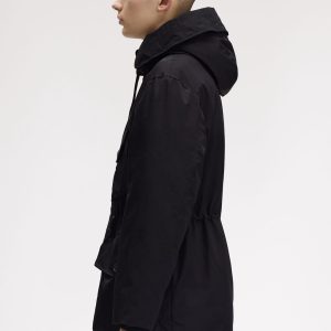 Fred Perry Patch Pocket Puffer Jacket Black - Imagen 3