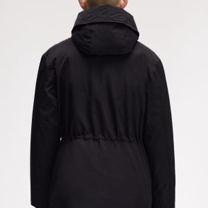 Fred Perry Patch Pocket Puffer Jacket Black - Imagen 4