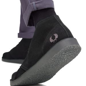 Fred Perry Hawley Suede B9352 Black - Imagen 5