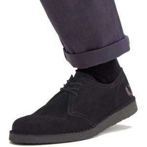 Fred Perry Linden Suede B9350 Black - Imagen 5