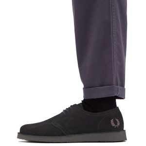Fred Perry Linden Suede B9350 Black - Imagen 7