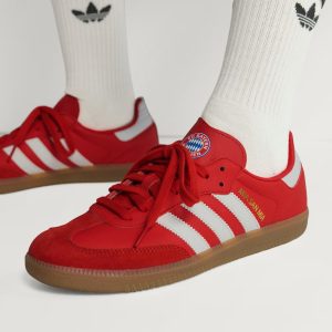 Adidas Samba Licensed JQ4039 FC Bayern Red / Cloud White / Red - Imagen 3