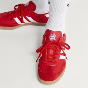 Adidas Samba Licensed JQ4039 FC Bayern Red / Cloud White / Red - Imagen 4