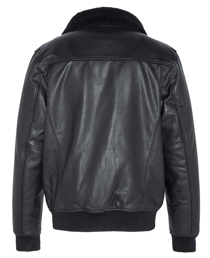 Schott A2 Leather Flight Jacket LC2412 Black - Imagen 7